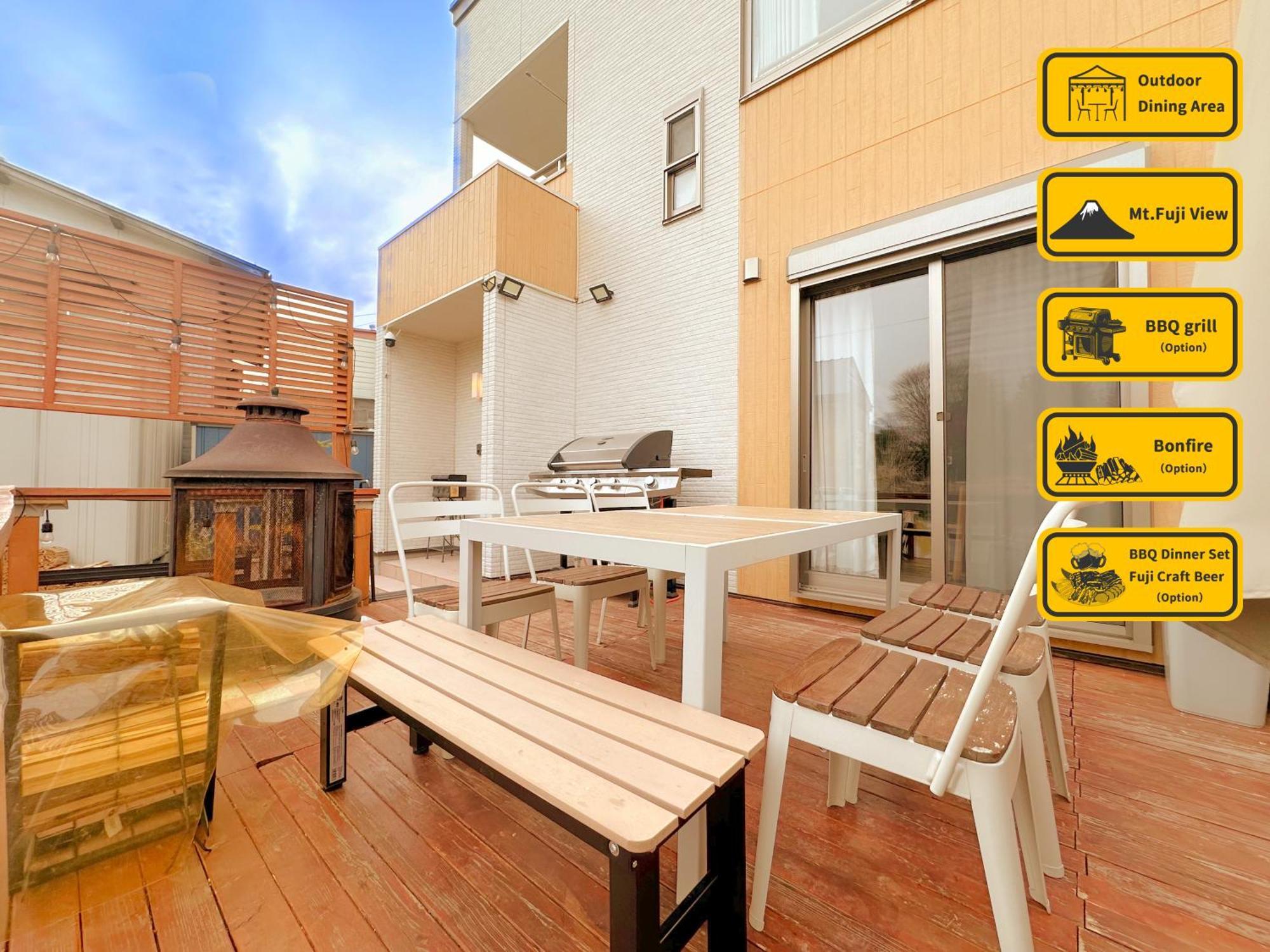 ヴィラ山間堂grandvilla Mt Fuji View Bbq Bonfire Annovillas Sankando Fujikawaguchiko Εξωτερικό φωτογραφία